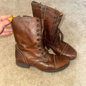 Steve Madden lace up troops combat boot